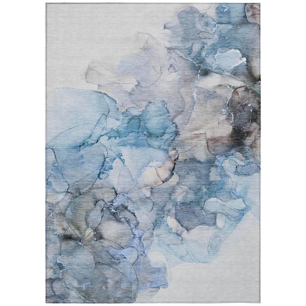 Addison Rugs Chantille ACN520 Blue 5 ft. x 7 ft. 6 in. Machine Washable Indoor/Outdoor Geometric Area Rug