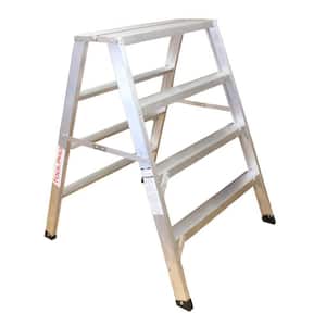 4 ft. Aluminum Flat-Top Sawhorse Ladder with 300 lb. Capacity