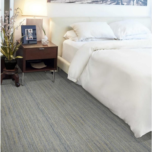 Drifting Color Mountain Stream Texture Custom Area Rug with Pad