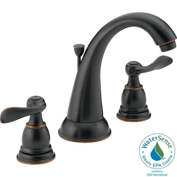 Delta Traditional 8 in. Widespread 2-Handle High-Arc Bathroom Faucet in Oil Rubbed Bronze