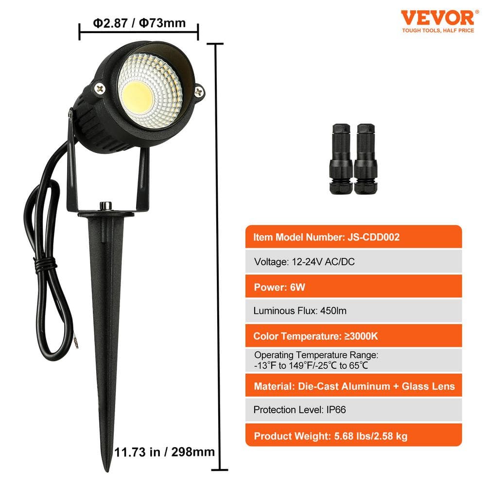Multipack Low Voltage LED Pathway Spotlights in Aluminum