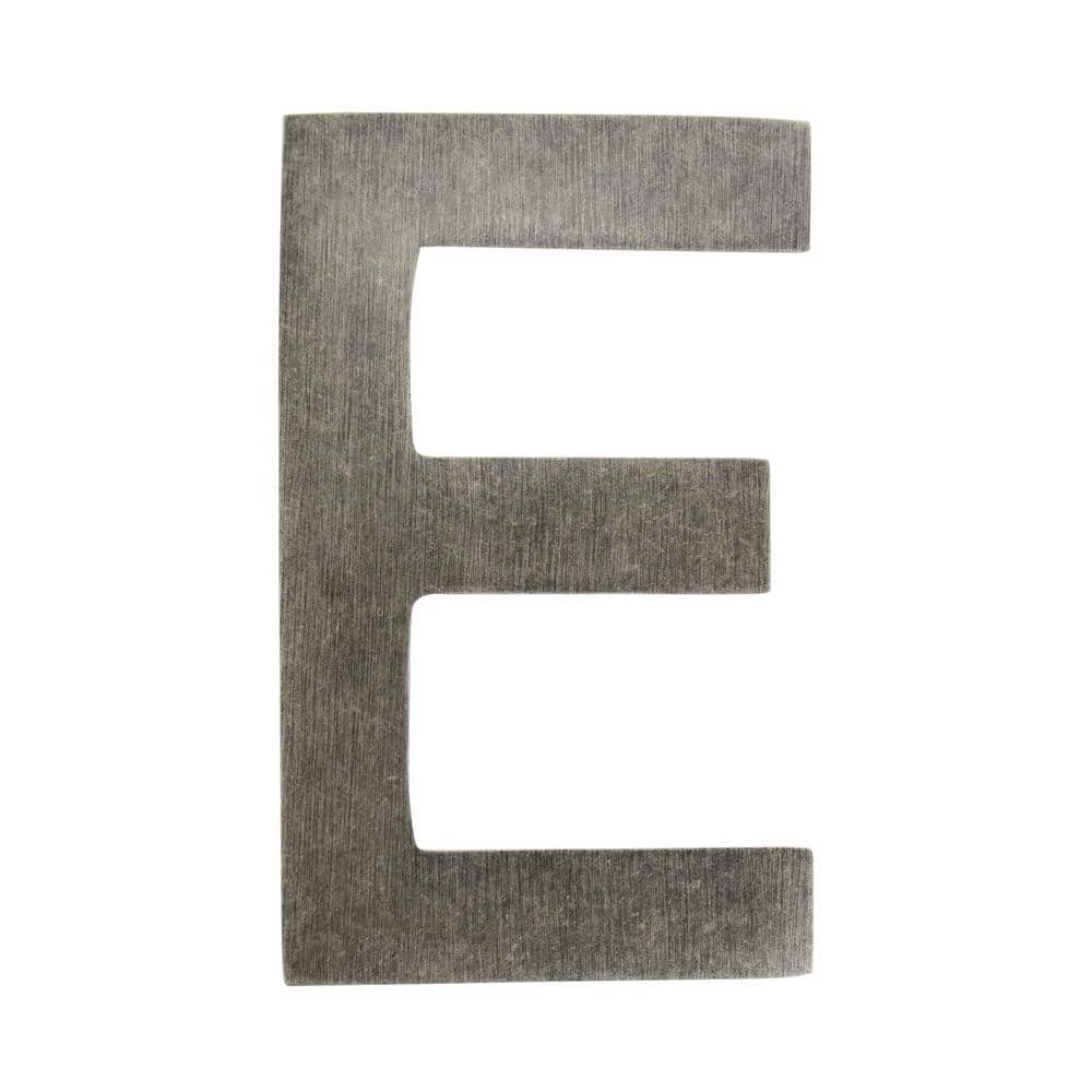 Architectural Mailboxes 4 in. Antique Pewter Floating House Letter E ...