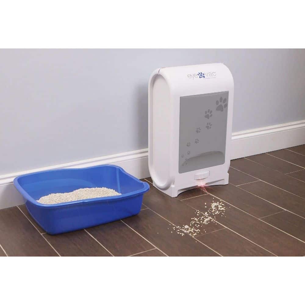 EyeVac Pet Touchless White Bagless Canister Vacuum for Pets
