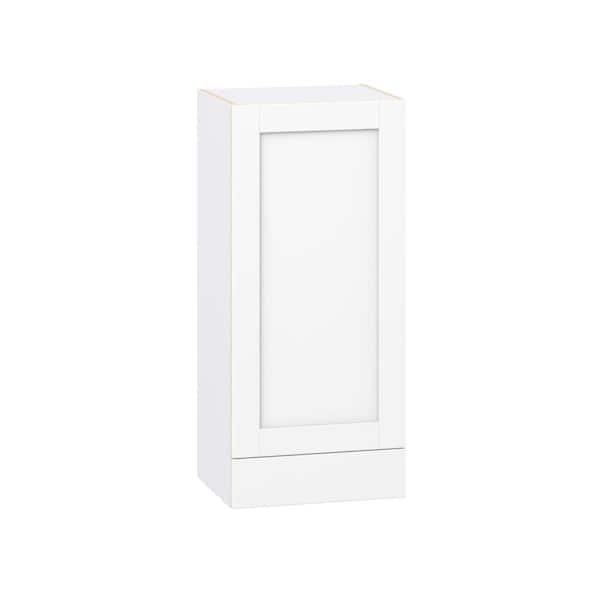 Milton 18 in. W x 14 in. D x 40 in. H Assembled Shaker Wall Kitchen Cabinet in Bright White with Drawer