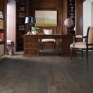Carmel Hickory 3/8 in. T x 4 & 6 in. W Click Lock Engineered Hardwood Flooring (19.8 sq. ft./case)