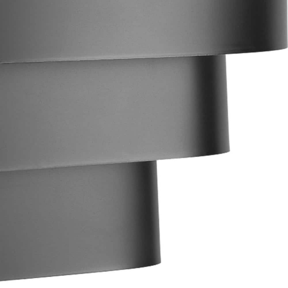 Black Metal Dimmable Louvered Wall Sconce