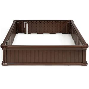 48 in. Raised Garden Bed Planter for Flower and Vegetables-Brown