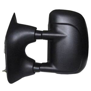 Towing Mirror for 00-05 Ford Excursion 99-07 F250/F350/F450/F550 Extendable Textured Black Foldaway LH Manual