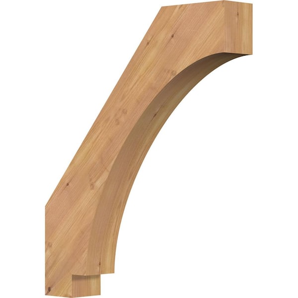 Ekena Millwork 3 1/2"W x 20"D x 24"H Imperial Smooth Knee Brace, Western Red Cedar