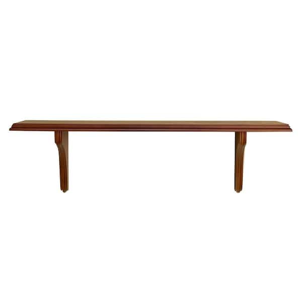 Lewis Hyman 16 in. Mahogany Wellington Bracket Wall Shelf-DISCONTINUED