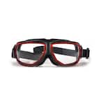 Artech Splash Red/Black Safety Goggles with Anti-Fog Lens and Neoprene Strap