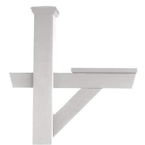 Hazleton Recycled Plastic Mailbox Post in White