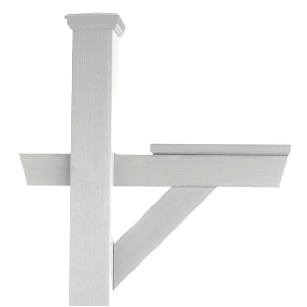 Hazleton Recycled Plastic Mailbox Post in White