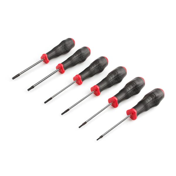 TEKTON Torx High-Torque Chrome Blade Screwdriver Set, 6-Piece (T10-T30)