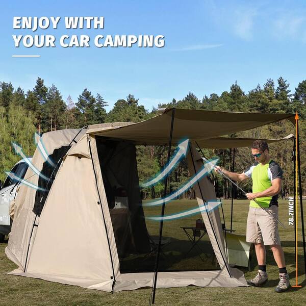 tent trolley TECKNET Folding Wagon Heavy Duty All-Terrain Collapsible Camping Troll 28