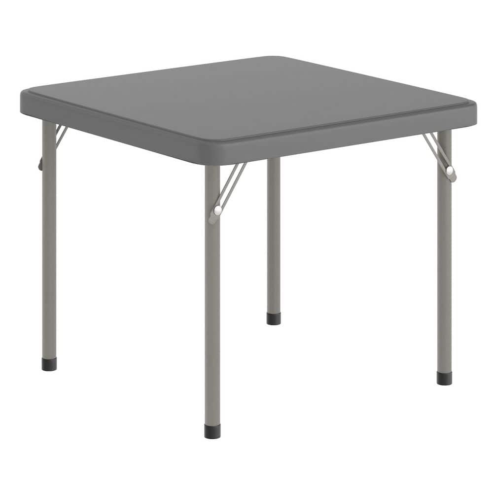 Carnegy Avenue Paige Granite Gray Plastic Square Kids Folding