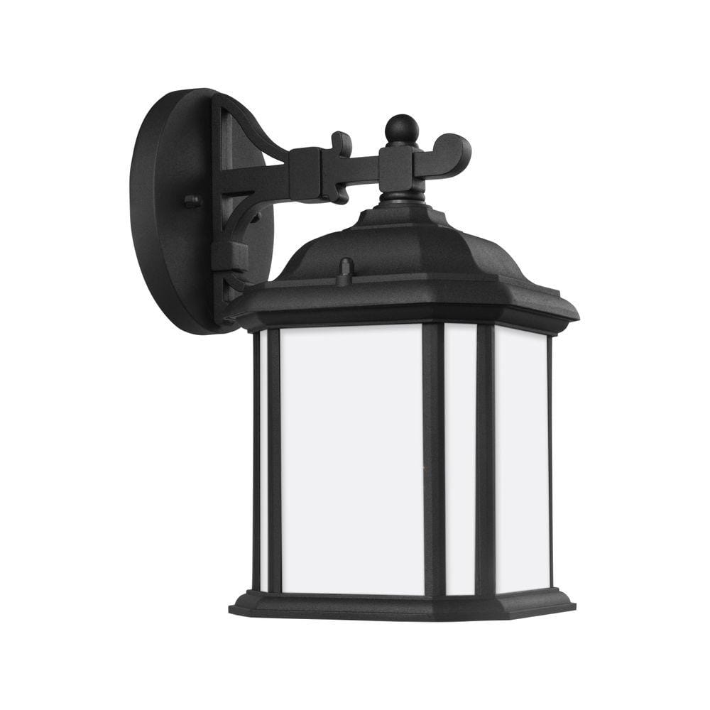 Kent 1-Light Black Outdoor 11.5 in. Wall Lantern Sconce price history on PriceWatchPro