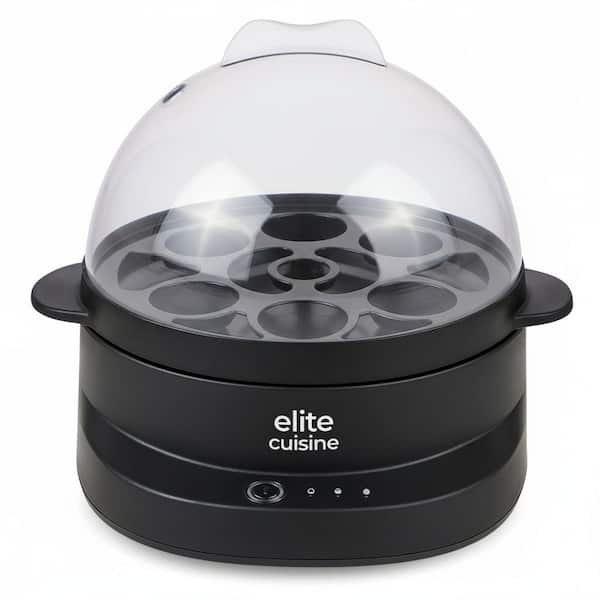 EGCL2501 7-Egg Black Egg Cooker with Voice Alert