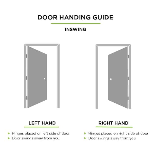 Masonite 32 in. x 80 in. Fire-Rated Right-Hand Inswing 6 Panel