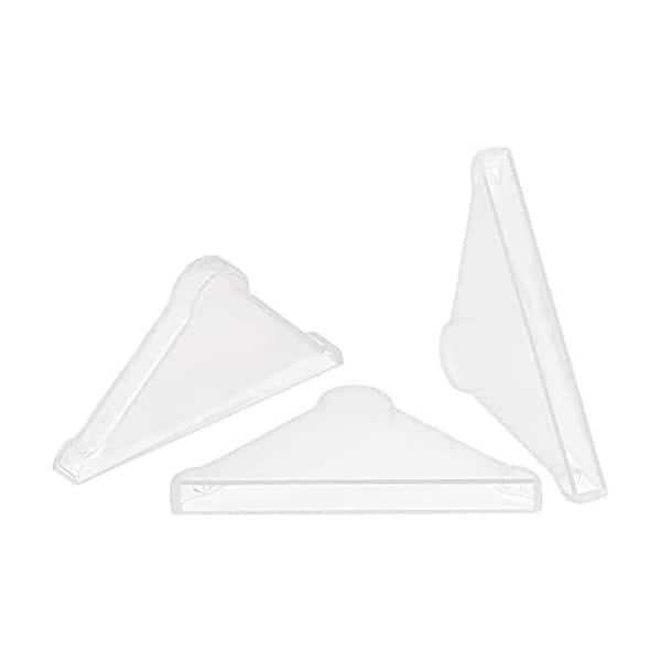 PP Corner Protector Triangle 37x37x4mm Clear for Ceramic Glass Metal Sheets Pack of 50