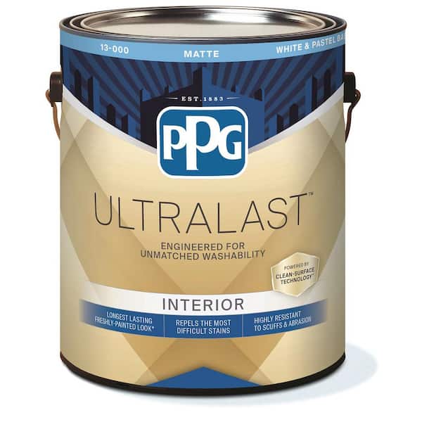 PPG UltraLast 1 gal. Base 2 Matte Interior Paint