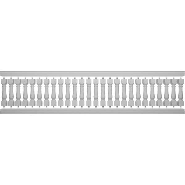 Ekena Millwork Fiberthane Oxford Balustrade 192 in. L x 42 in. H Fiberglass Railing Kit