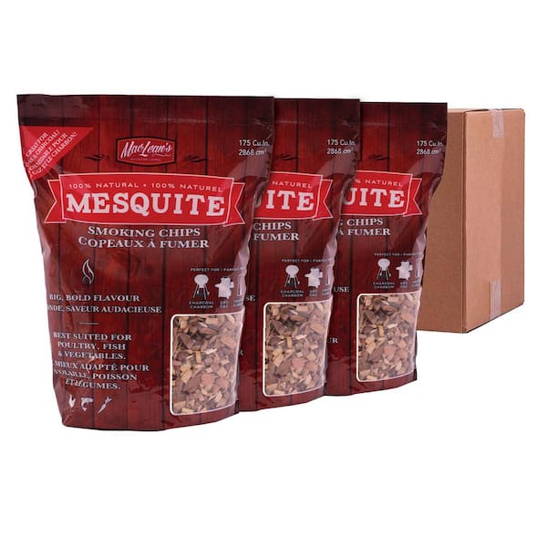 Maclean's OUTDOOR 2 lb. Mesquite BBQ Smoking Chips (3-Pack)