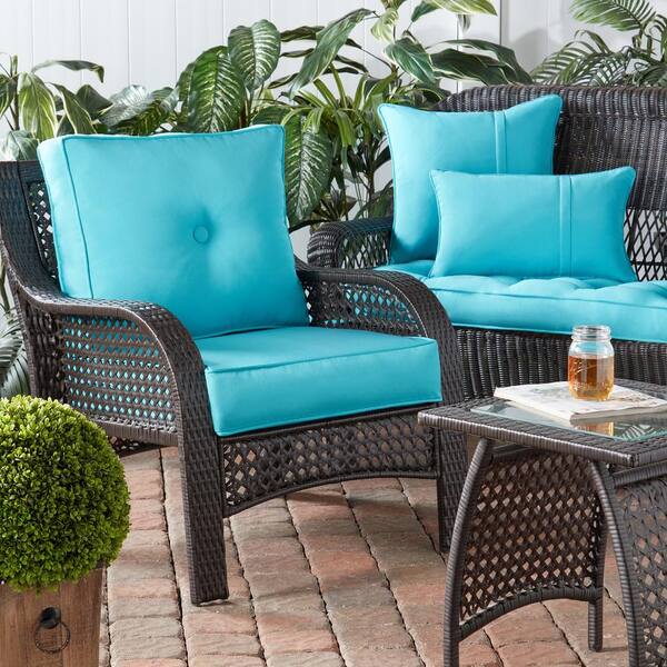 Greendale Home Fashions Outdoor Deep Seat Sunbrella Fabric Cushion Set, Aruba