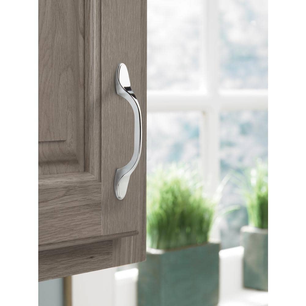 Polished Chrome Traditional Cabinet Bar Pull with Mounting Hardware