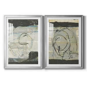 Continuing Energy I by Wexford Homes 2-Pieces Framed Abstract Paper Art Print 30.5 in. x 42.5 in.