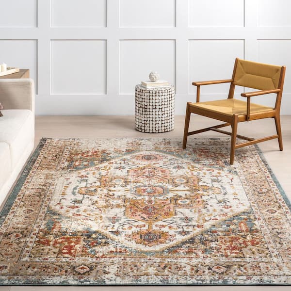 Shane Persian Vintage 8 ft. x 10 ft. Beige Living Room/Bedroom/Dining Room Area Rug