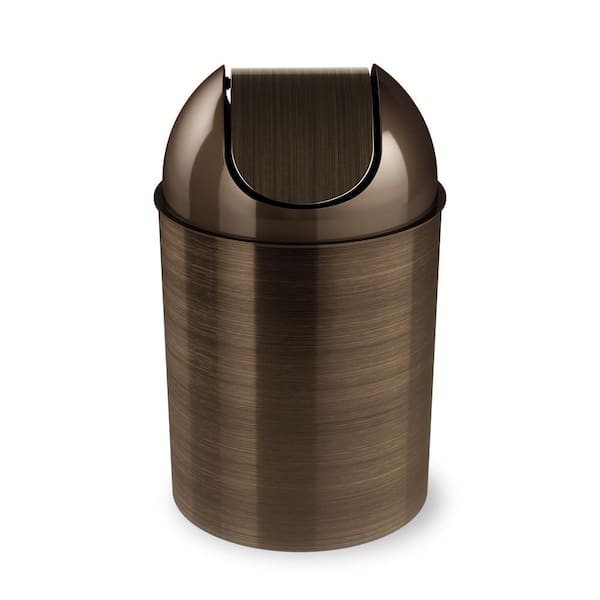 2.5 Gal. (9 l) Capacity, Bronze, Mezzo Swing-Top Trash Can