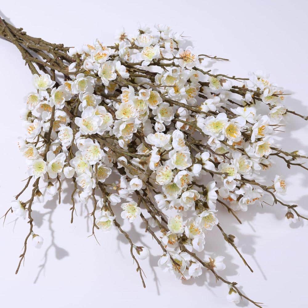 34.45 in. 6 PCS White Artificial Cherry Blossom Branches price history on PriceWatchPro
