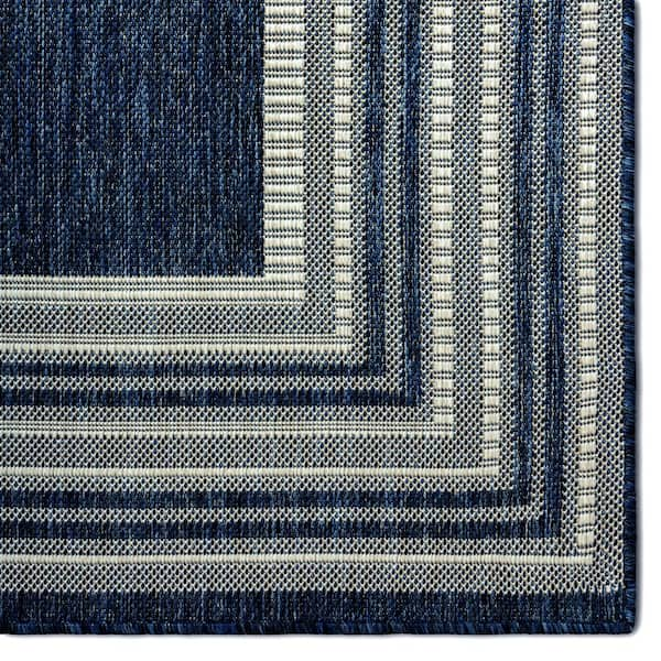 Rugged Rope Door Mat in Navy Blue Size 20 x 30 by Schoolhouse