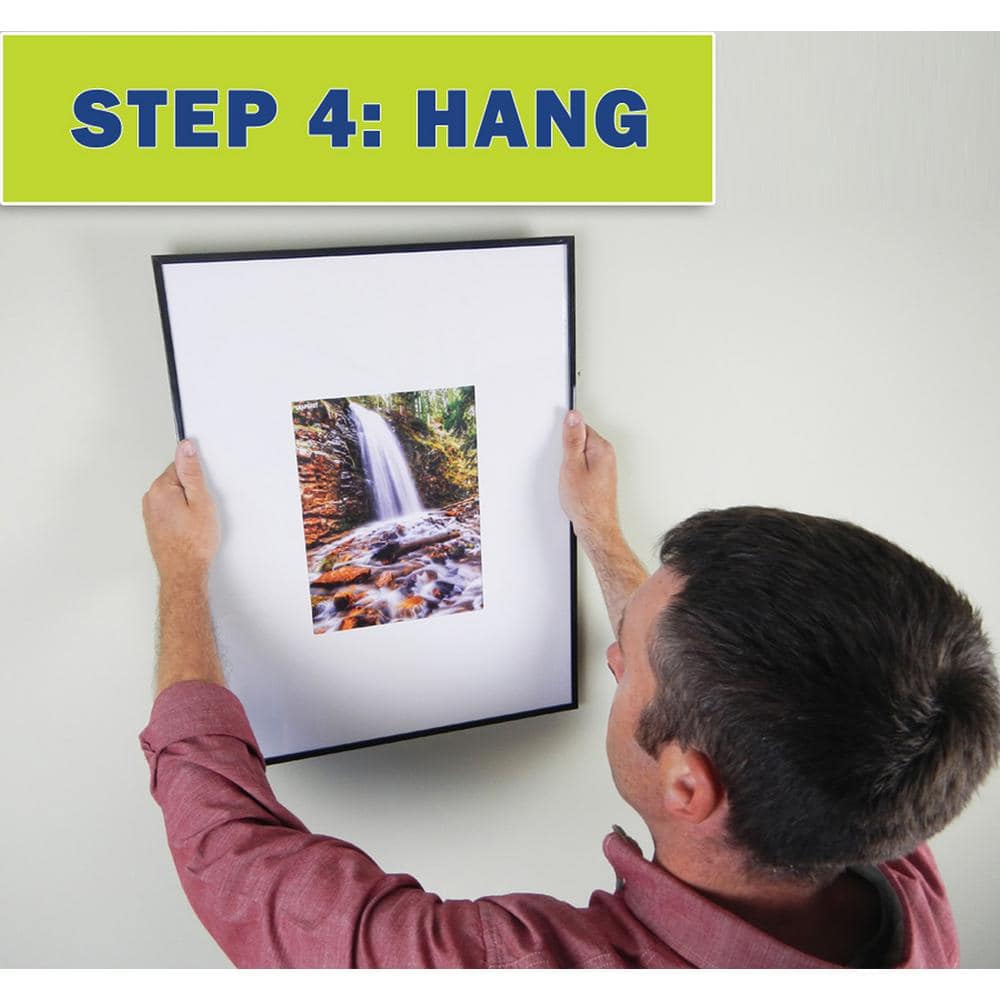 Black Adjustable Picture Hanging Tool with Built-in Level, 38 inch