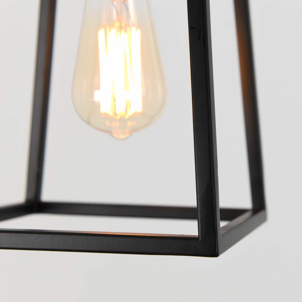 Carter 1 Modern Mini Pendant Light in Black and Gold