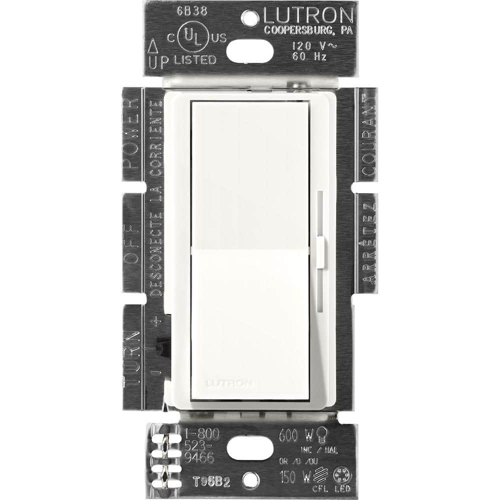 Diva Dimmer Switch for Electronic Low Voltage, 300-Watt/Single-Pole or 3-Way, Brilliant White (DVSCELV-303P-BW) price history on PriceWatchPro