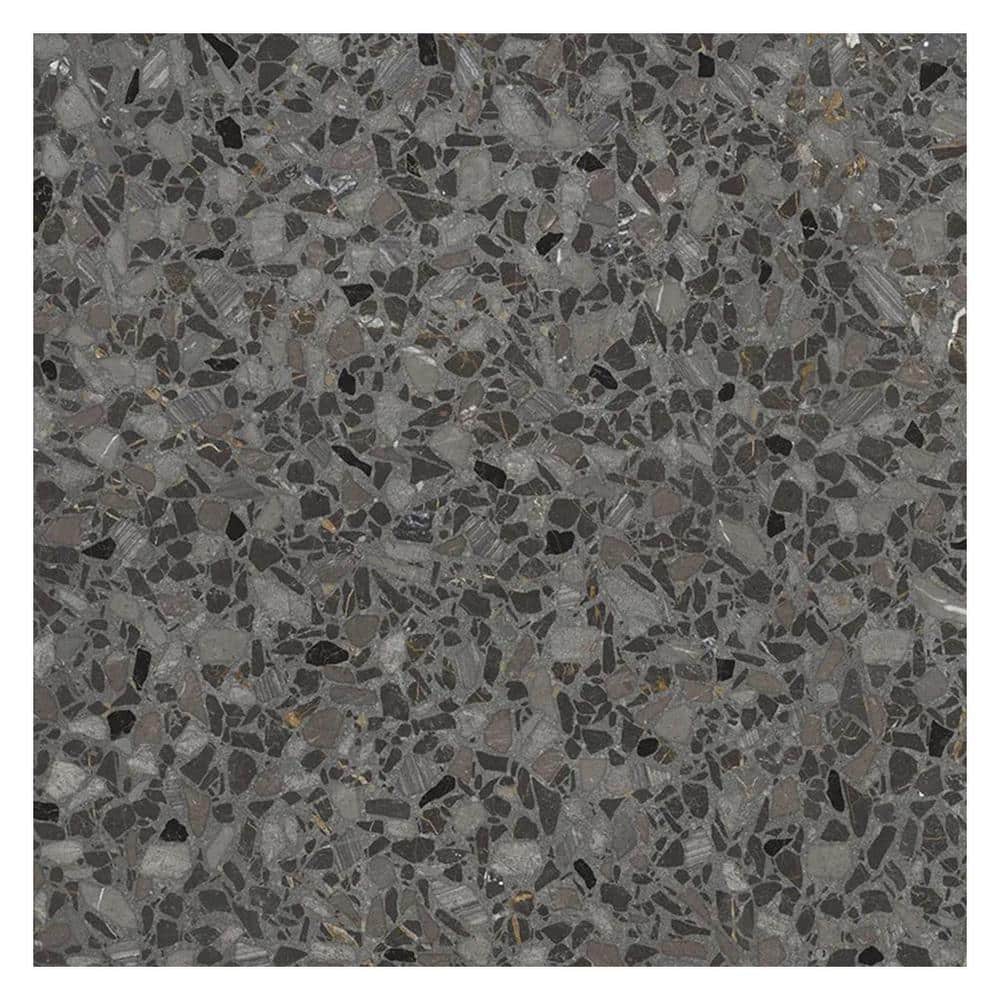 Terra Mia 4 in. x 5 in. Matte Charcoal Black with Gray Flecks Porcelain Wall and Floor Tile Sample price history on PriceWatchPro