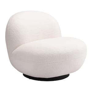 Myanmar Cream 100% Polyester Accent Chair