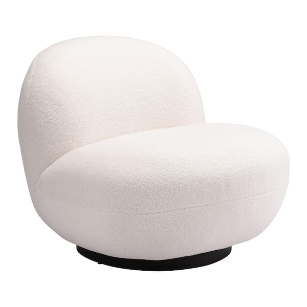 ZUO Myanmar Cream 100% Polyester Accent Chair