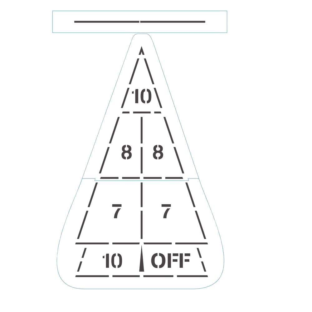 4 in. x 92 in. Parking Lot Line Stencil