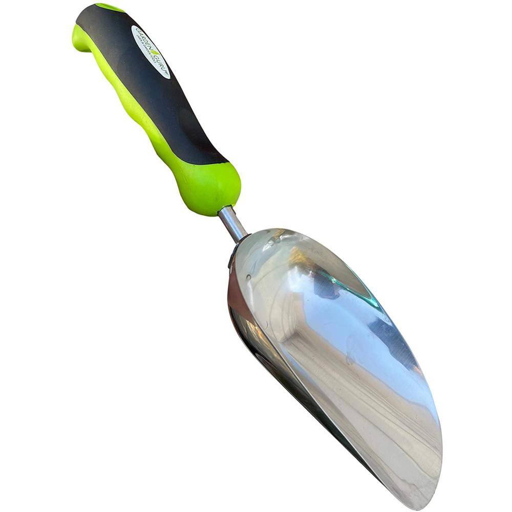 Garden Guru Eco Hand Rake Soil Tiller- 100% Recycled Stainless Steel