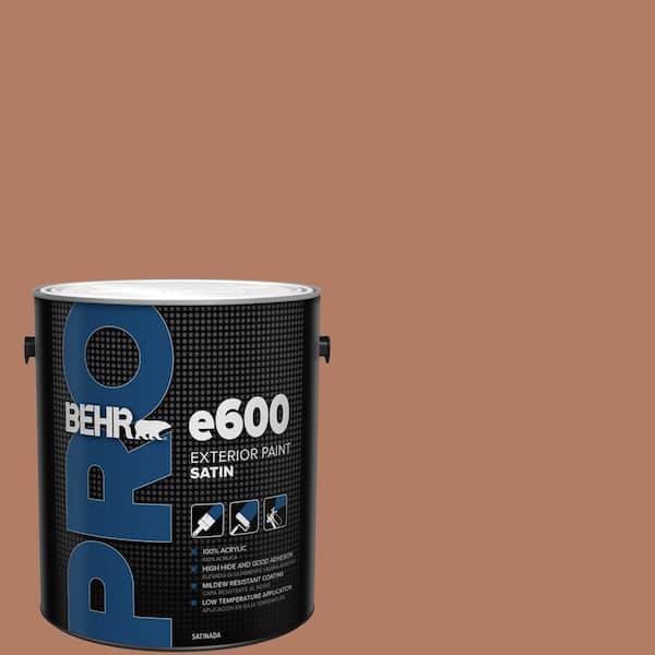 1 gal. #PMD-84 Pecan Satin Exterior Paint