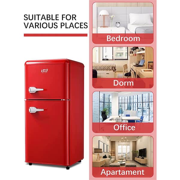 Krib Bling 16.7 in. 3.5 cu.ft. Compact Mini Refrigerator in