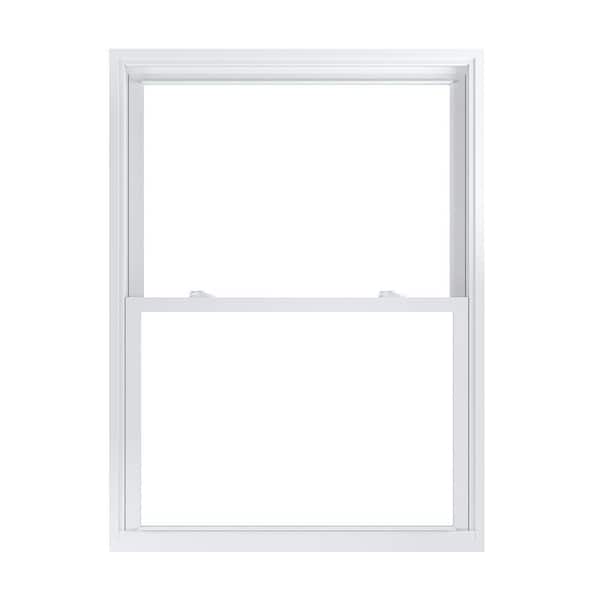 American Craftsman 39.75 in. x 53.25 in. 70 Pro Series Low-E Argon Glass Double Hung White Vinyl Replacement Window, Screen Incl