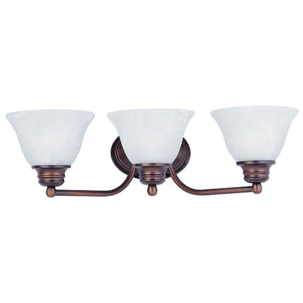 Maxim Lighting Malaga 3-Light Oil-Rubbed Bronze Bath Light Vanity