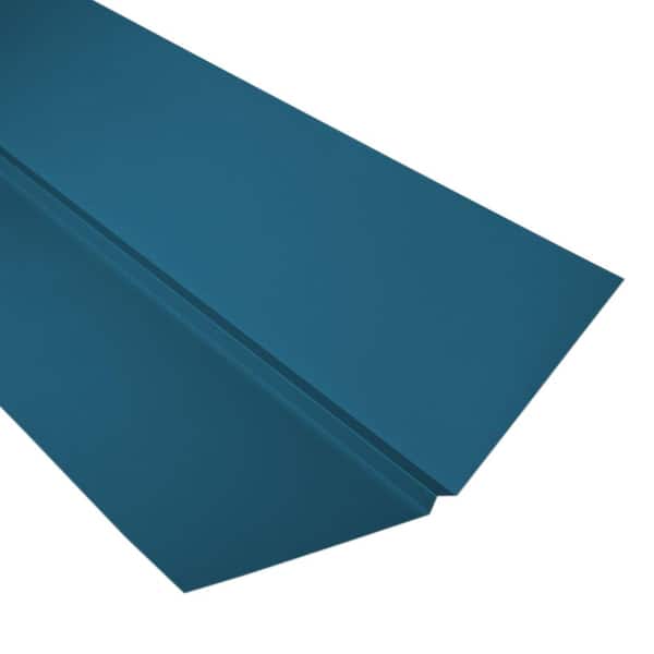 Metal Sales 10 ft. 6 in. Tahoe Blue Steel W-Valley Trim
