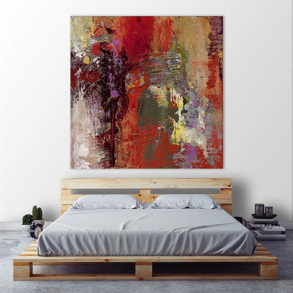Giant Art 54 in. x 54 in. "Sidecars III" by Janet Bothne Wall Art