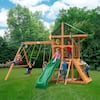 Gorilla Playsets DYI Outing III Wooden Outdoor Playset with Tarp Roof ...