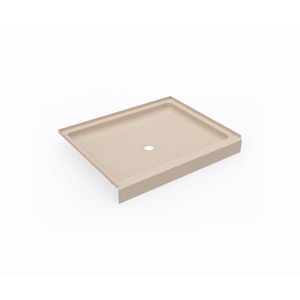 Swan 34 in. x 42 in. Solid Surface Single Threshold Center Drain Shower Pan in Bermuda Sand